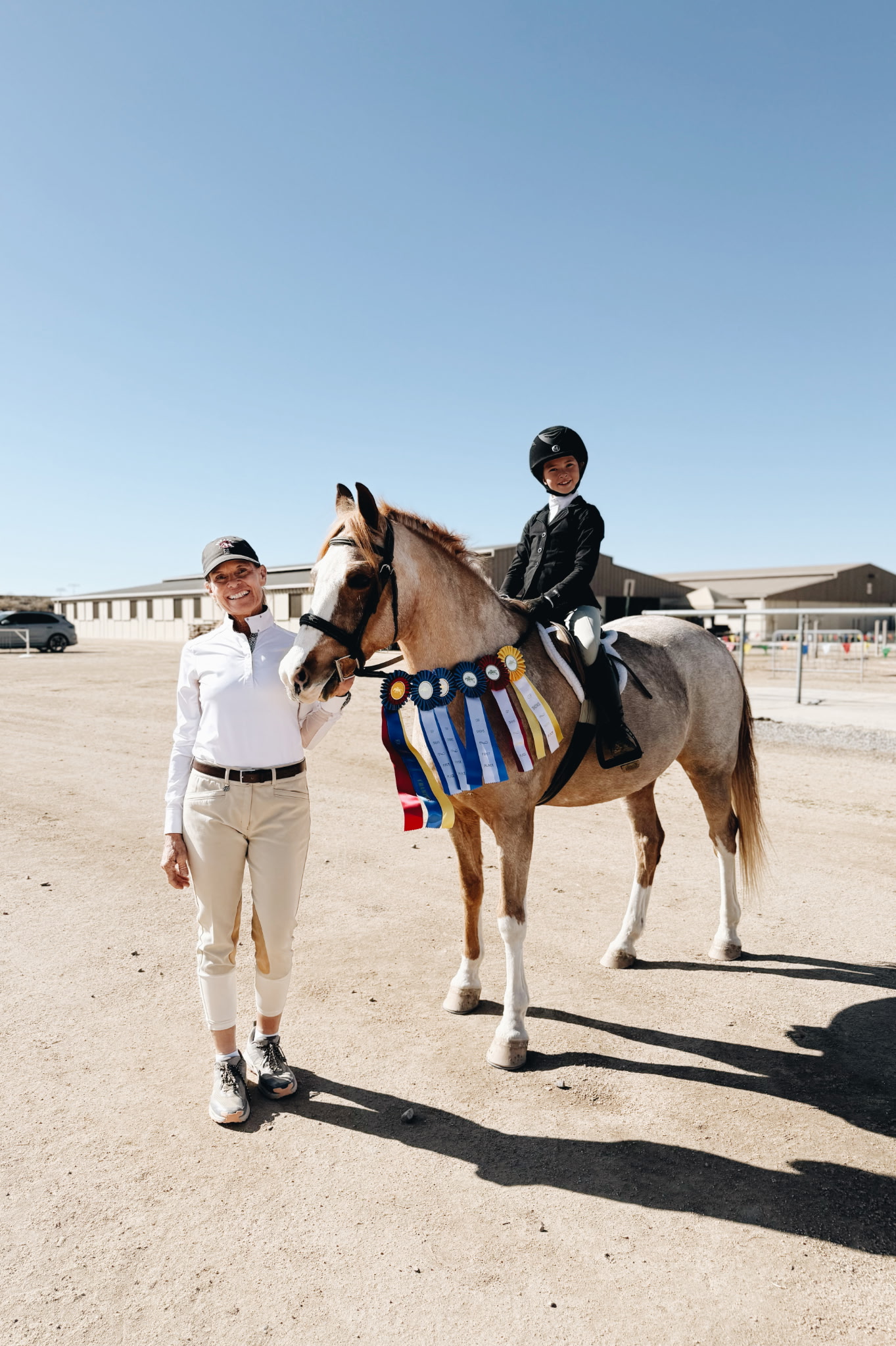 Top Notch Farms rider at a horse show